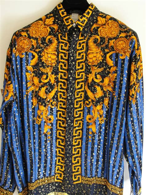 shirt versace vintage|vintage versace men's shirts.